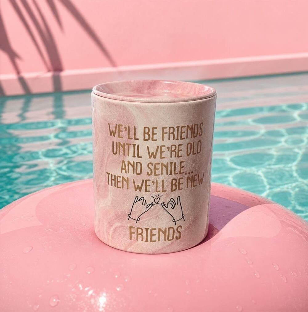 ARVEXO Forever Friends Vanilla Lavender Candle Gift Box & Card 10oz